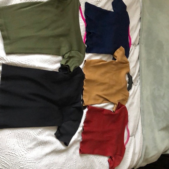 “Lace-Up” Slim Ribbed Tops (5) - Picture 8 of 8